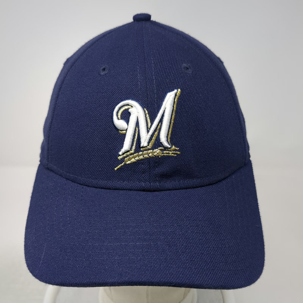 Milwaukee Brewers MLB New Era Blue Baseball Cap One Size Strapback Curved Brim