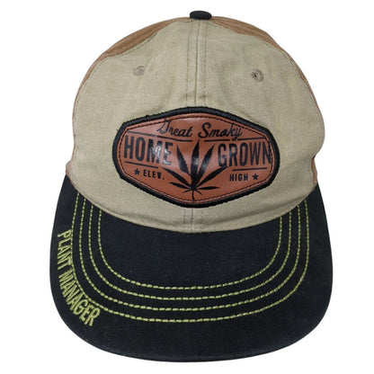 Great Smoky Home Grown Plant Manager Snapback Hat Multi OS Adjustable 6 Panel
