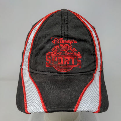 Disney's Wide World of Sports Strapback Hat Black OSFA Embroidered Mesh Cotton