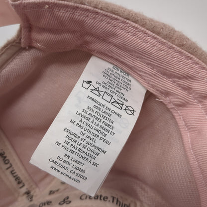 Prana Snapback Hat Pink One Size Adjustable Lightweight 6 Panel Blank