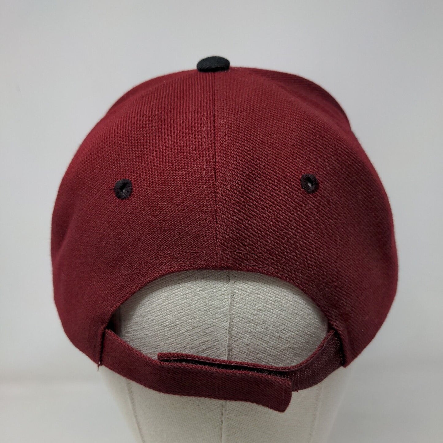Mazatlan Sailboat Strapback Hat Red One Size Embroidered 6 Panel