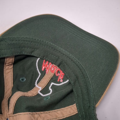 Mack Trucks Baseball Cap Green Beige One Size Bulldog Logo Patch Slideback Hat