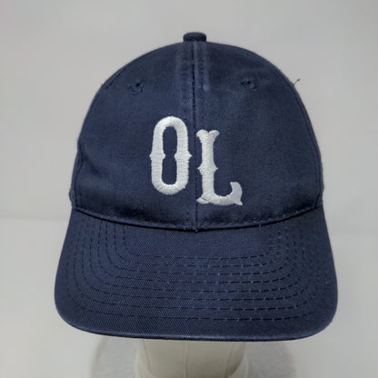 OL Youth Strapback Hat Blue One Size Adjustable Embroidered Outdoor Cap