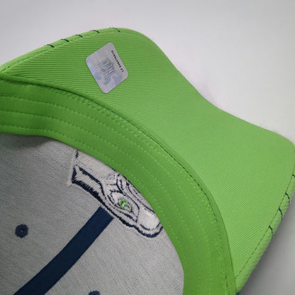 Seattle Seahawks NFL Reebok Blue XL Baseball Cap Flexfit Onfield Hat Green White