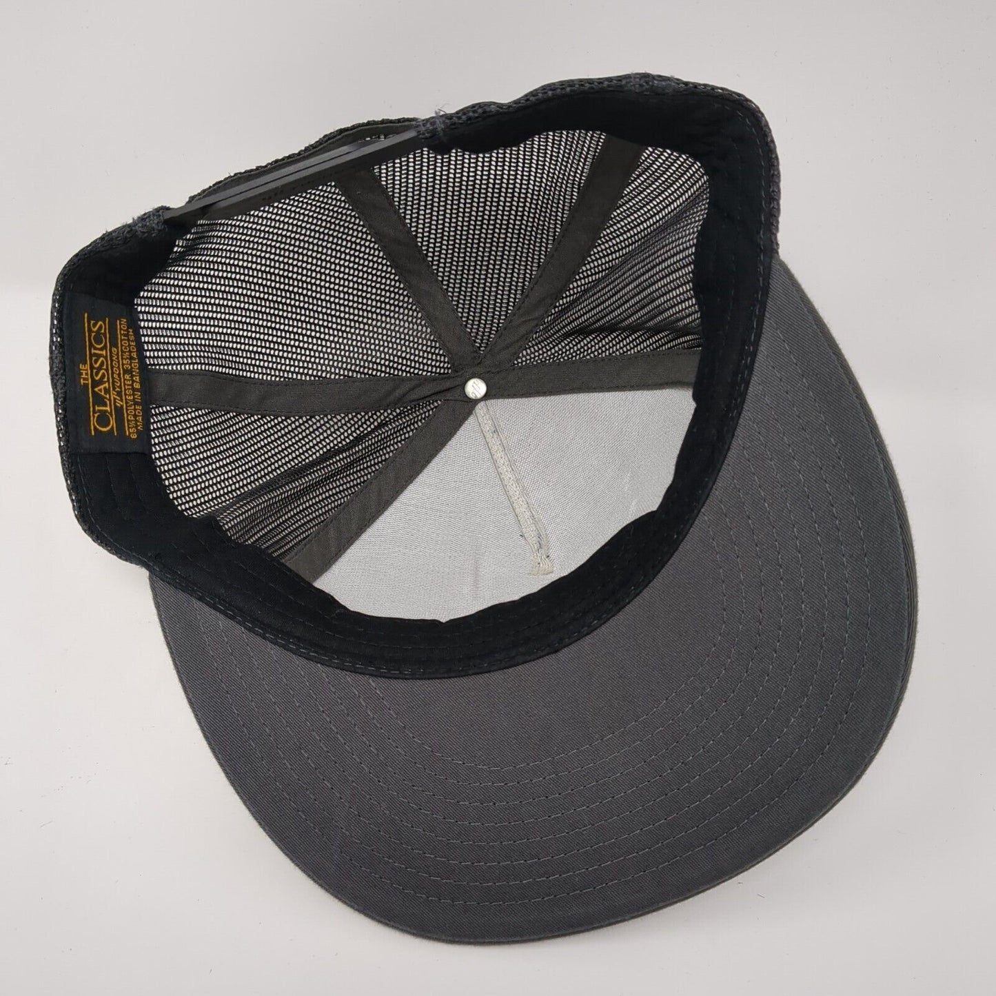 C² Snapback Trucker Hat Gray One Size Adjustable Embroidered Classics Yupoong