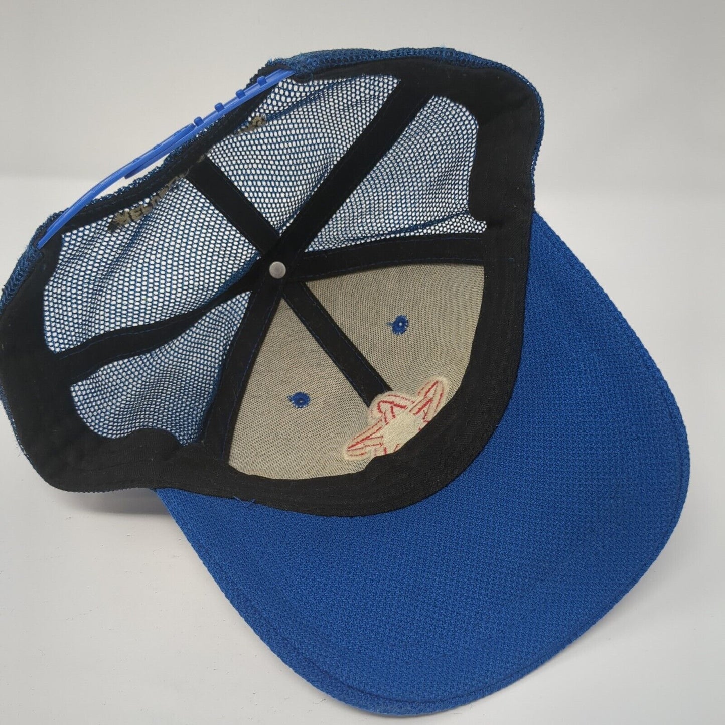 Republic Services Snapback Trucker Hat Blue OS Adjustable Embroidered Mesh Back