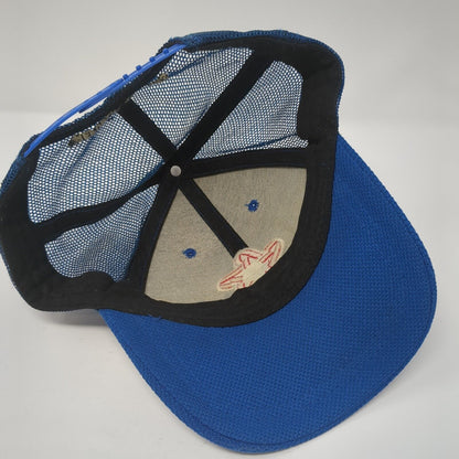 Republic Services Snapback Trucker Hat Blue OS Adjustable Embroidered Mesh Back