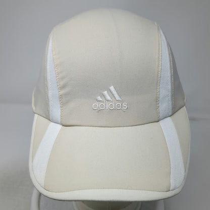 adidas Baseball Cap Beige L/XL ClimaCool Mesh Strapback Embroidered Logo hat
