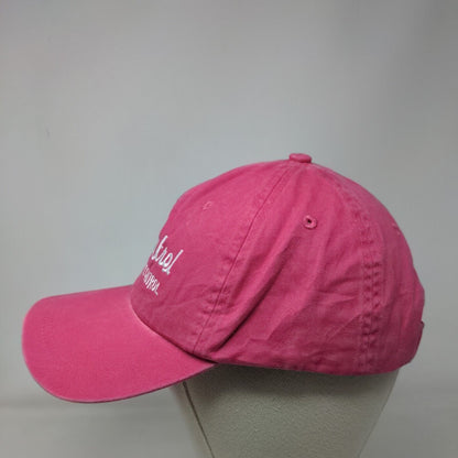 Thanks Birth Control Strapback Hat Pink Ladies Fit Embroidered Ahead