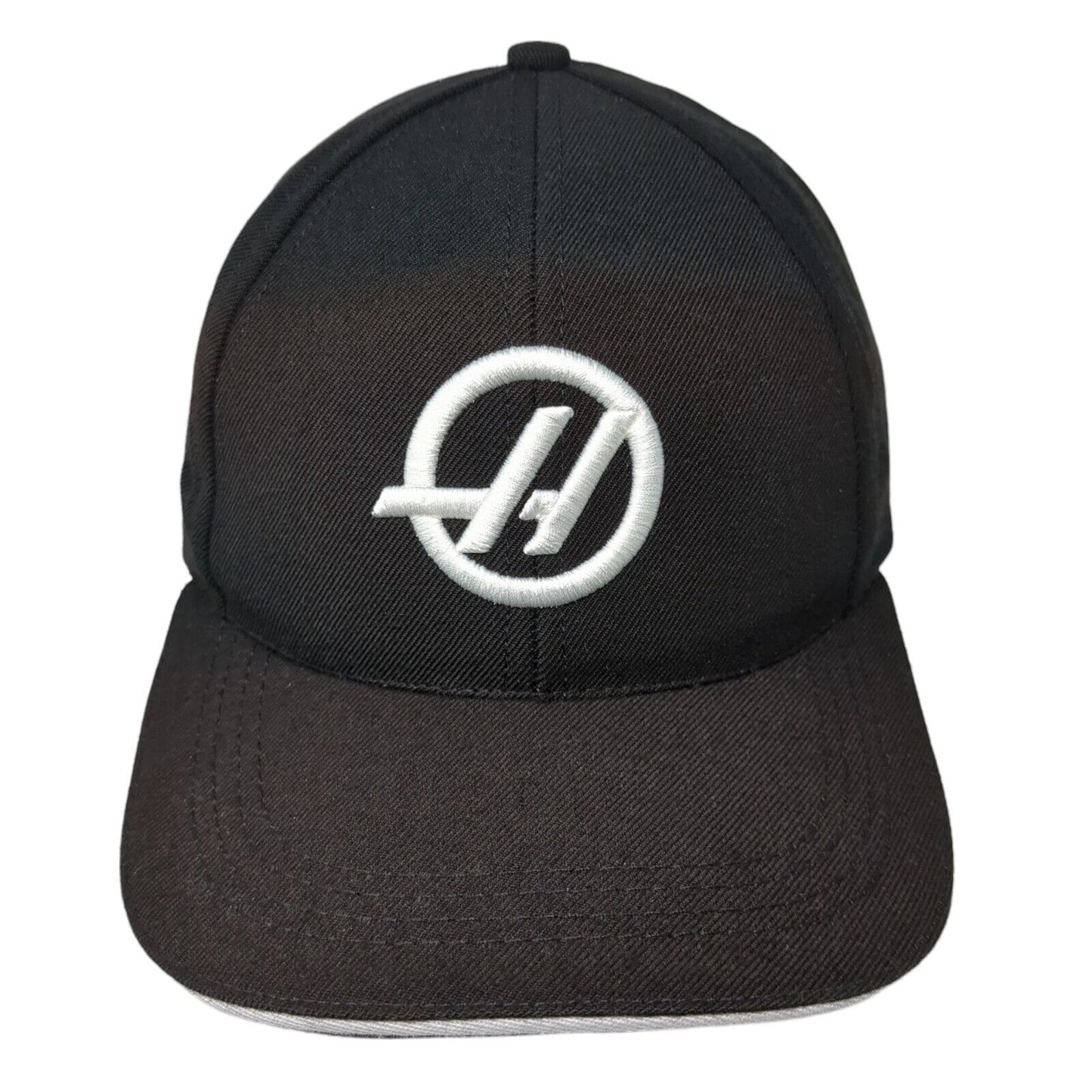 Haas Snapback Hat Black One Size Adjustable Embroidered 6 Panel Graffiti