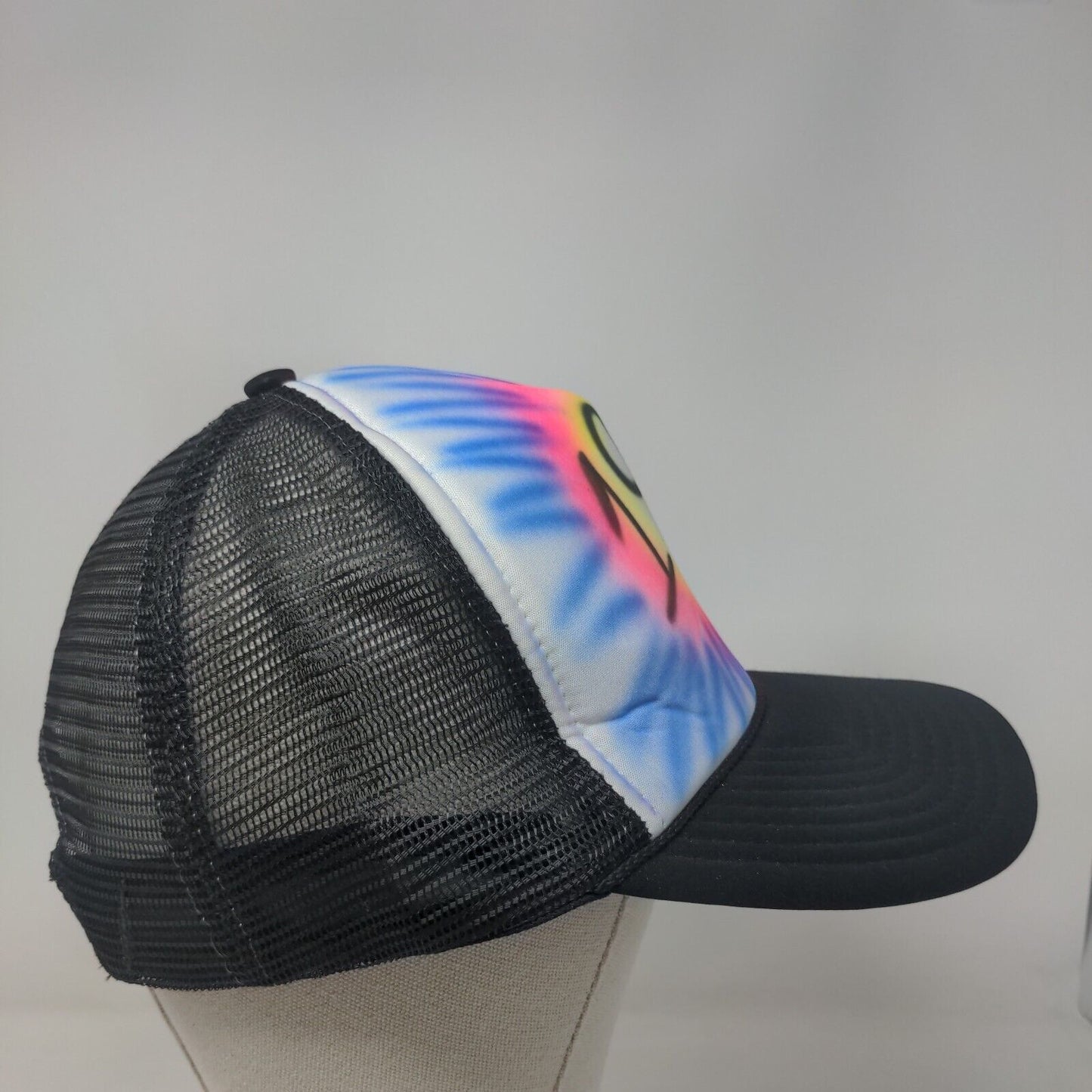 1989 Snapback Mesh Back Trucker Hat Multi One Size Tie Dye Nissin Cap