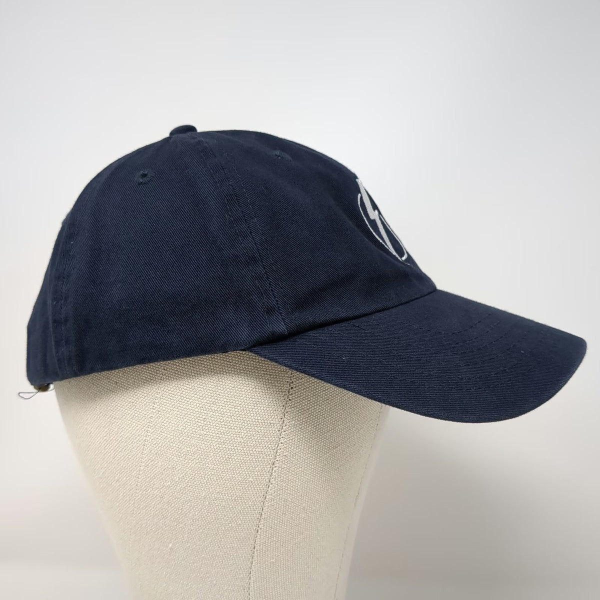 Salesforce Lightning Bolt Blue Baseball Cap Hat OSFM Adjustable Cotton Slideback