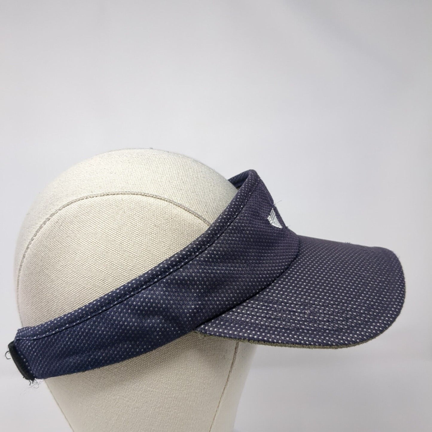 TYR Sport Slideback Sun Visor Cap Blue One Size Adjustable Embroidered Polyester
