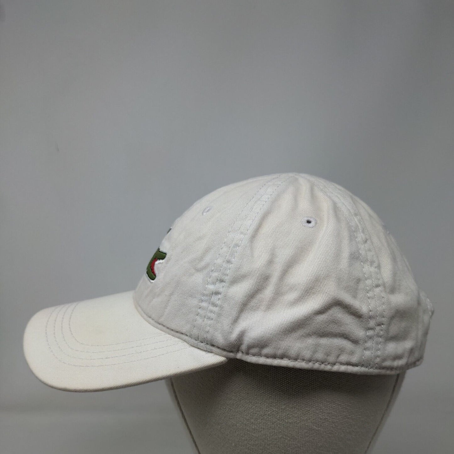 Lacoste Slideback Hat Cream One Size Adjustable Embroidered Crocs 6 Panel