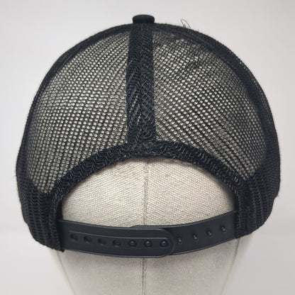 D&B Supply Snapback Trucker Hat Black One Size Adjustable Mesh Back Stich It