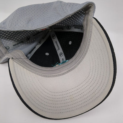 Columbus Sharks Fitted Hat Gray One Size Embroidered Logo Richardson