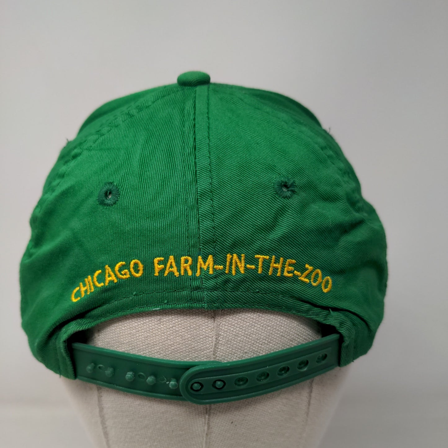 John Deere Chicago Farm in The Zoo Snapback Hat Green OS Embroidered Cotton