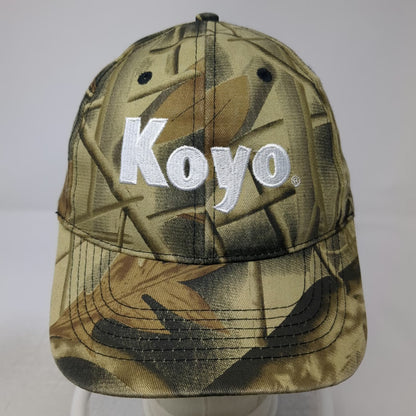 Koyo Green Leaf Camo Embroidered Baseball Cap One Size Strapback Adjustable Hat