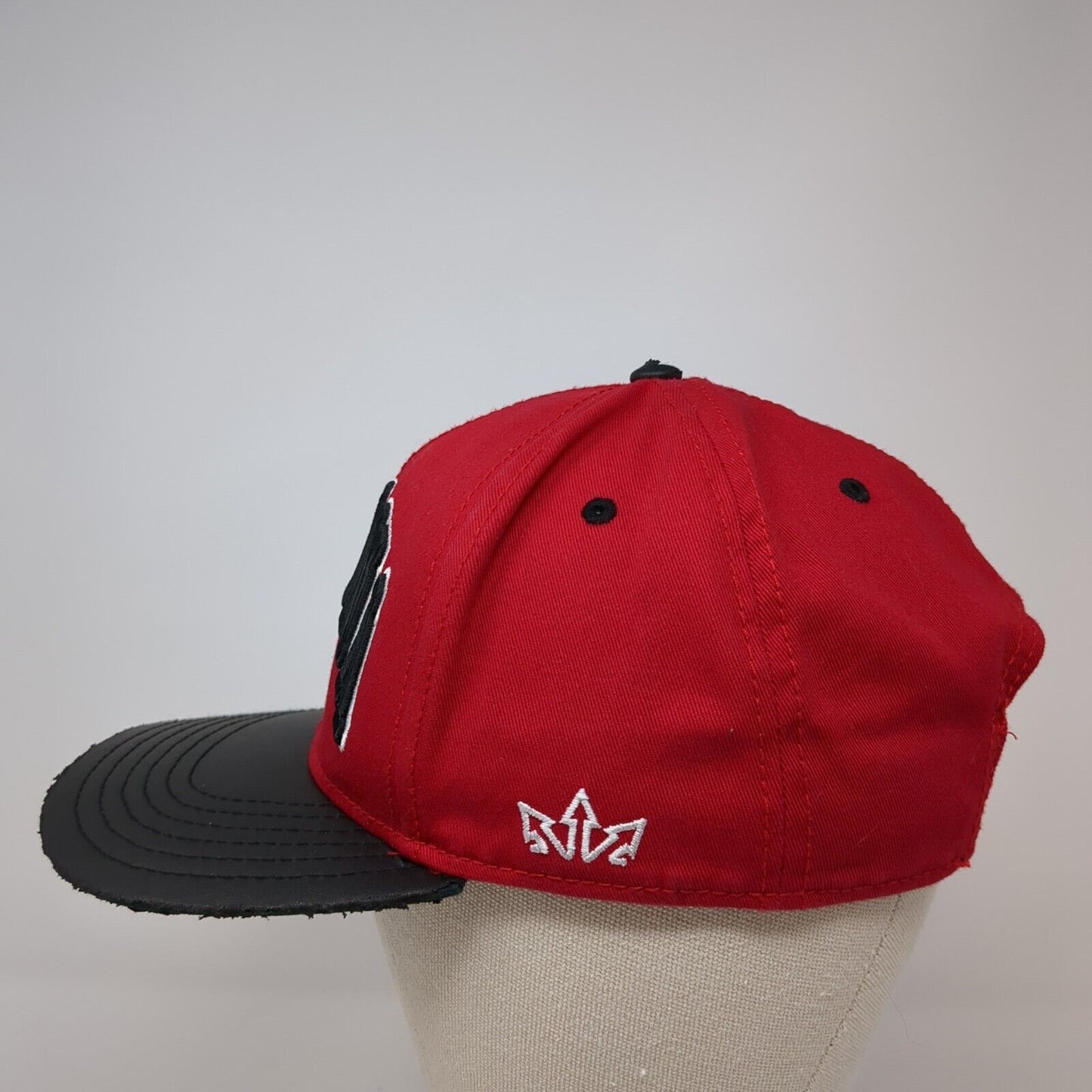 Verona Italia Snapback Hat Red One Size Adjustable Embroidered Essencial