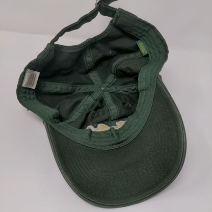 Cabela's Slideback Hat Green OSFM Adjustable Embroidered Logo Vented Holes