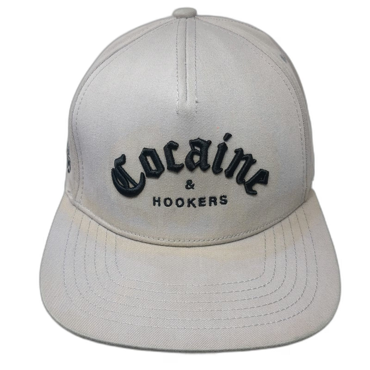 Golf Gods 5 Panel Gray One Size Snapback Cocaine Hookers Graphic Flat Brim Hat
