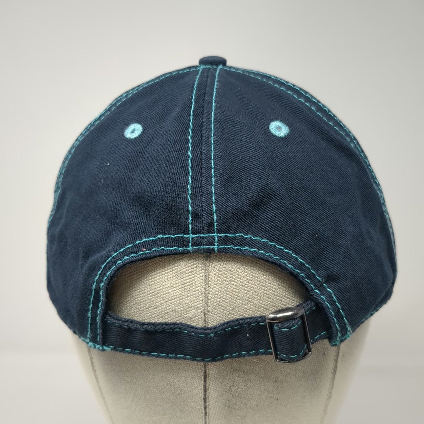 Prairie Mountain Alaska Last Frontier Blue One Size Baseball Cap Hat Slideback
