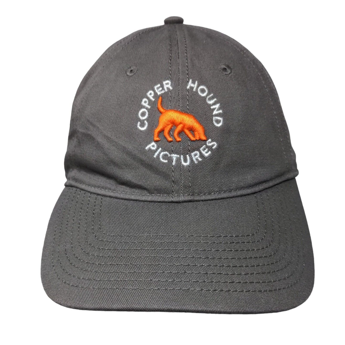 Copper Hound Pictures Slideback Hat Gray OSFM Adjustable Embroidered The Game