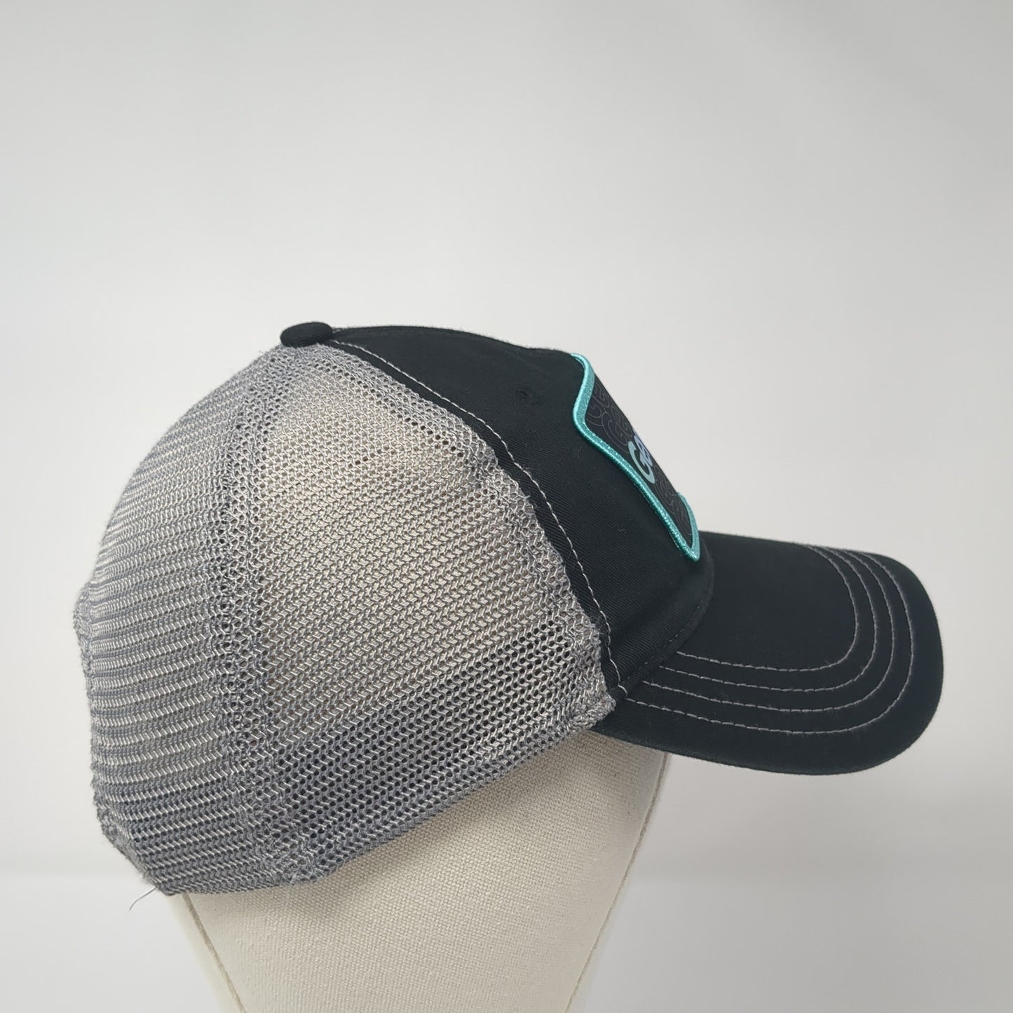 GenSend Patch Snapback Trucker Hat Black Large Mesh Back Richardson