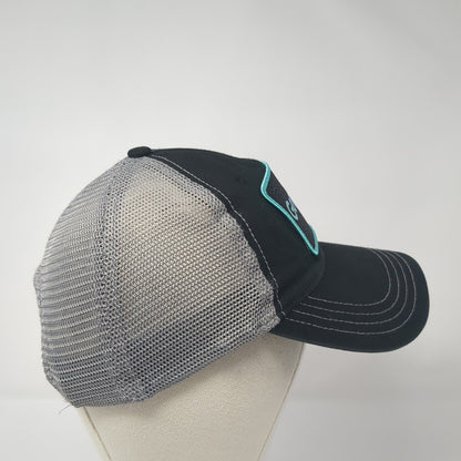 GenSend Patch Snapback Trucker Hat Black Large Mesh Back Richardson