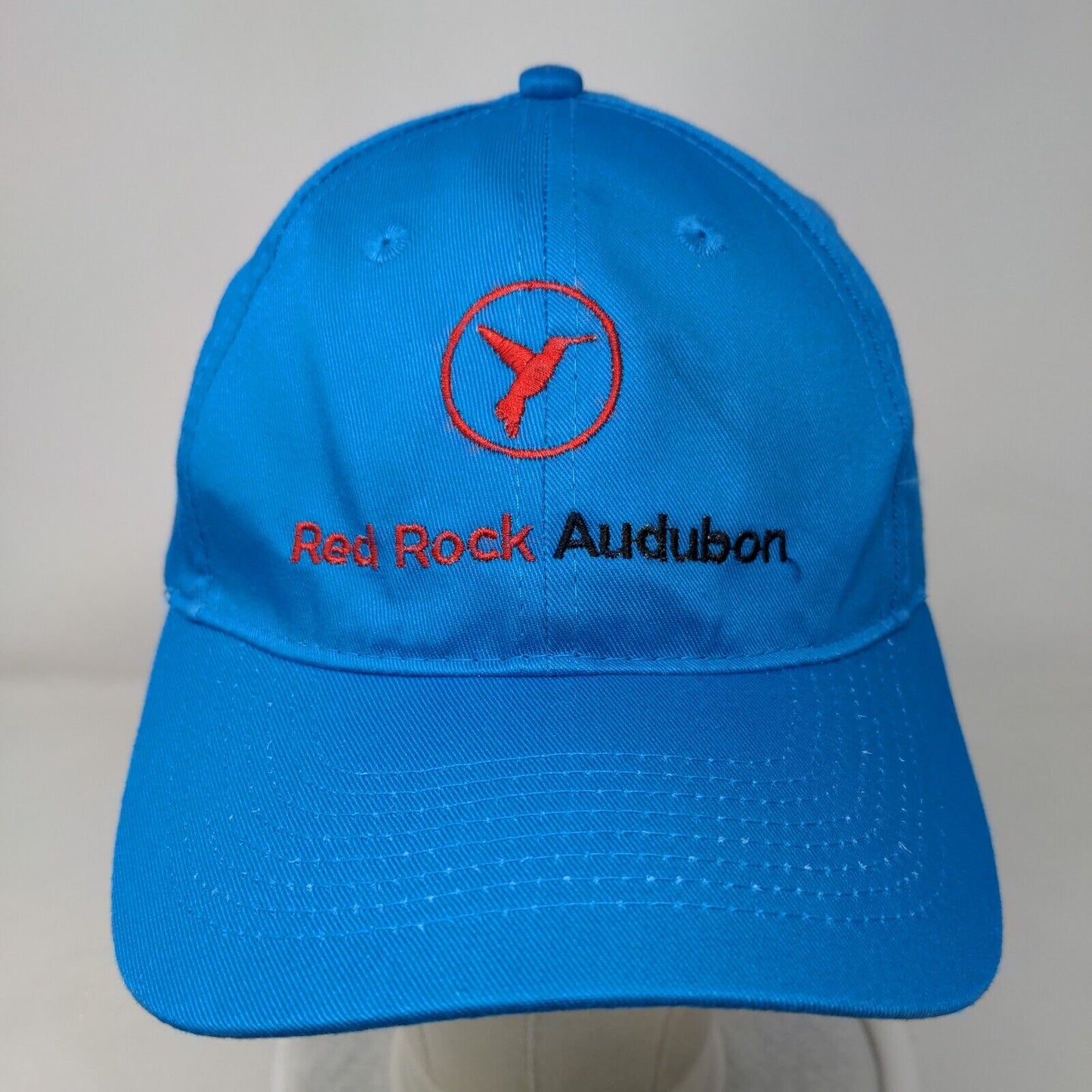 Red Rock Audubon Strapback Hat Blue One Size Embroidered Port & Company