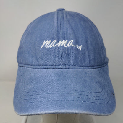 Mama Slideback Hat Blue OSFM Adjustable Embroidered 6 Panel David and Young