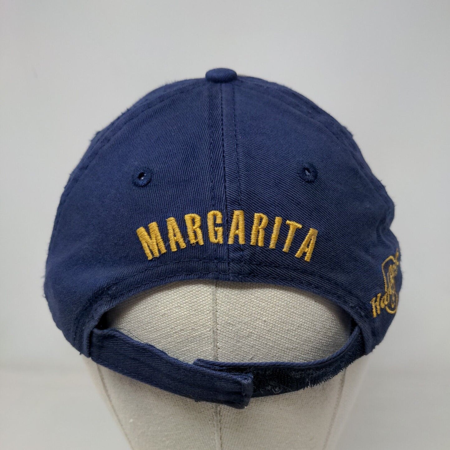 Hard Rock Cafe Margarita Strapback Hat Blue One Size Embroidered