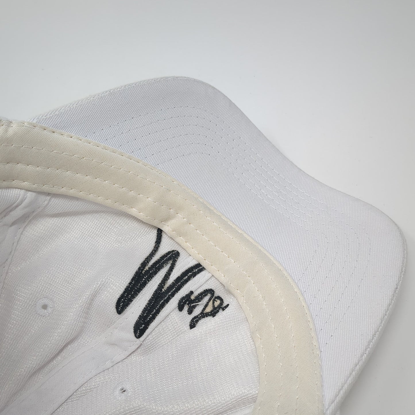 Mrs. Slideback Hat White One Size Adjustable Embroidered Solid 6 Panel