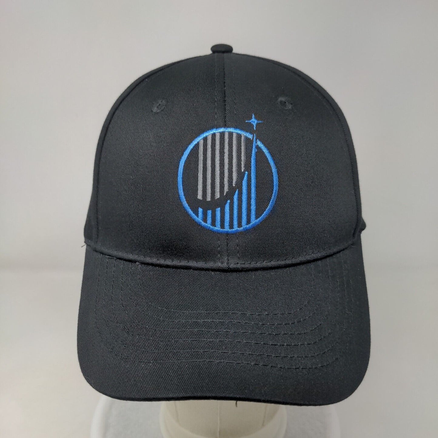 Life Surge Snapback Hat Black One Size Adjustable Embroidered 6 Panel