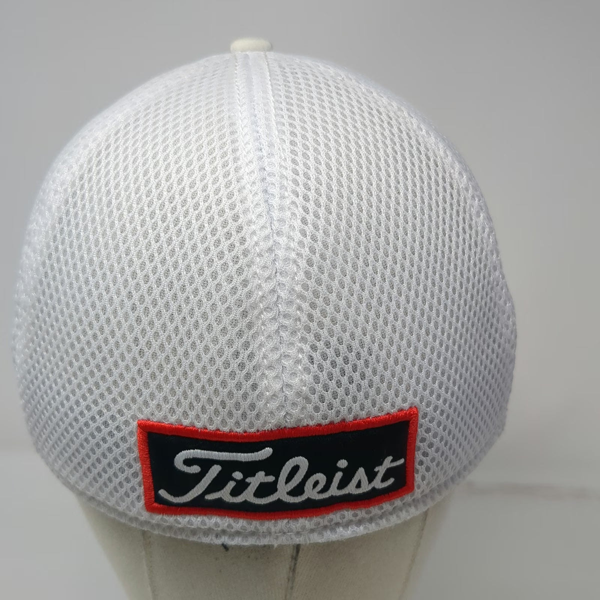 Titleist Baseball Cap White L Mesh Back Pro V1 FootJoy New Era Stretch Golf Hat