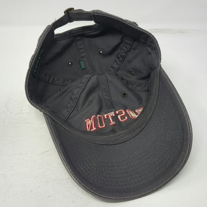 Boston University NCAA Legacy Gray One Size Red Embroidered Cap Slideback Hat
