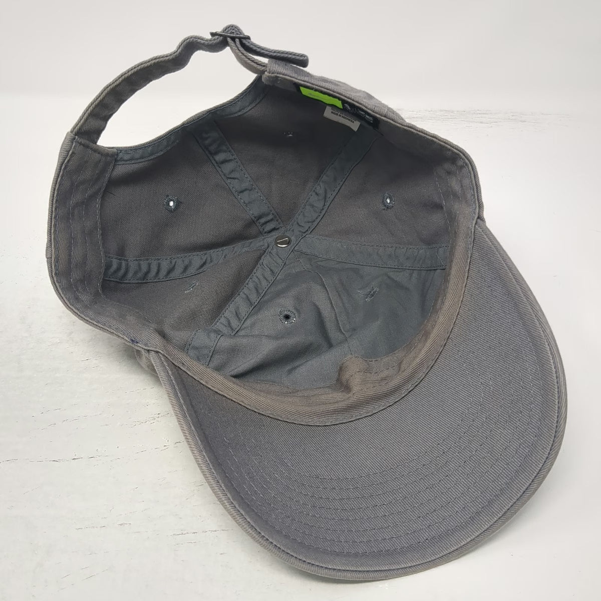 Nike Baseball Cap Gray One Size Heritage86 Adjustable Embroidered Logo Strap Hat