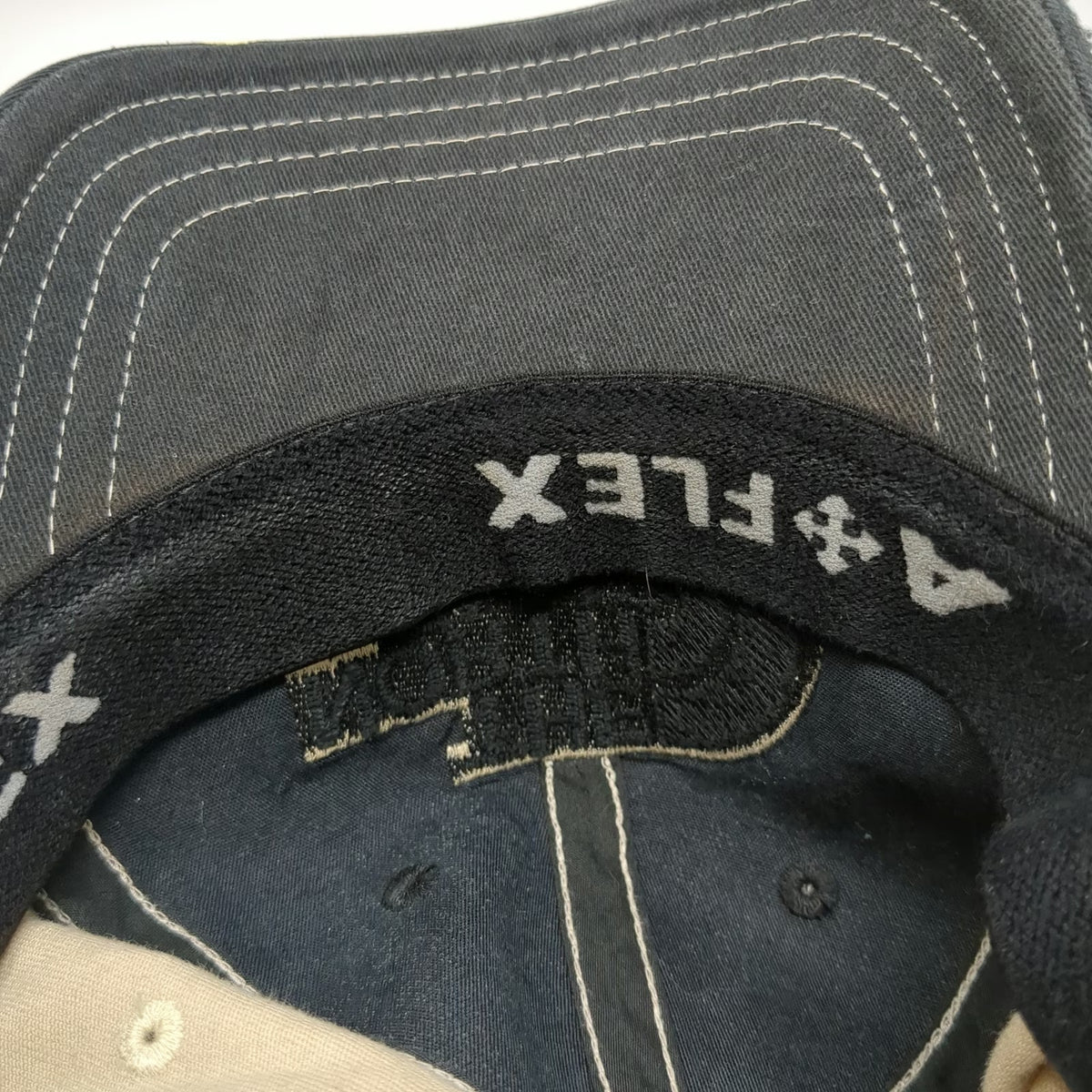 The North Face Baseball Cap Black Beige M Embroidered Paint Splatter Logo Hat