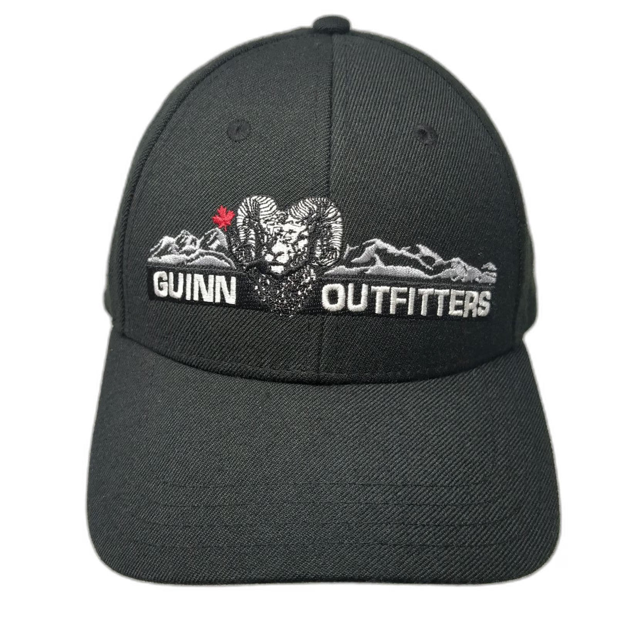 Guinn Outfitters Snapback Black Hat One Size Ram Mountain Canada Maple Leaf