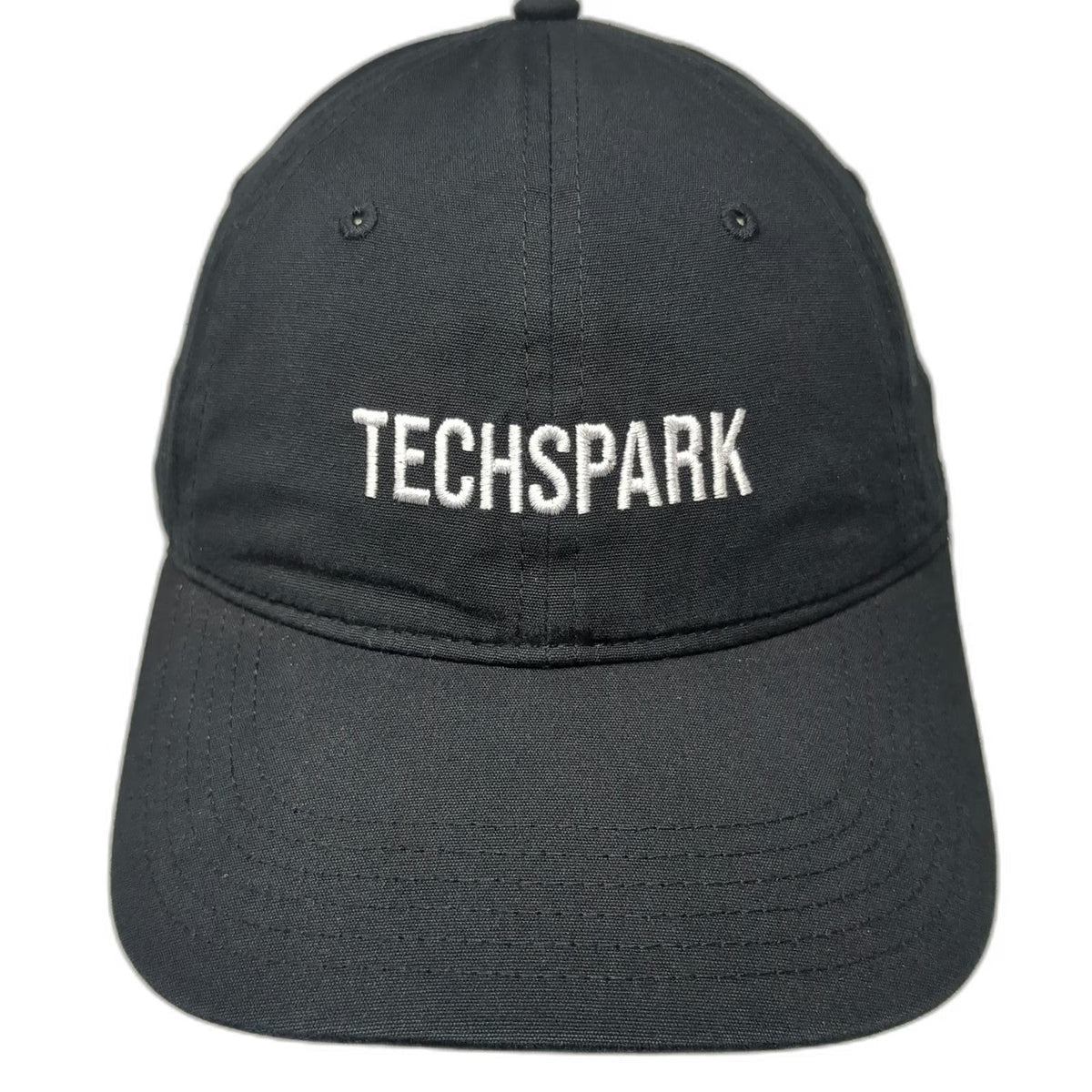 Microsoft TechSpark Baseball Cap Black One Size Cotton Slideback Hat Embroidery