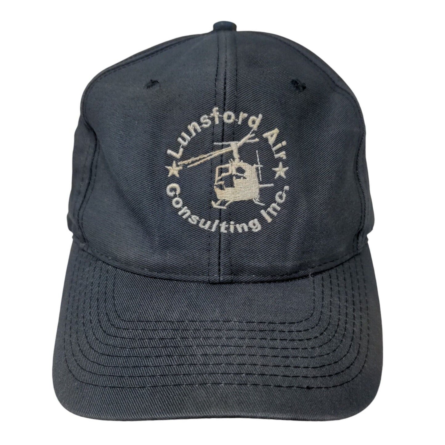 Lunsford Air Consulting Inc. Snapback Hat Blue One Size Embroidered 6 Panel