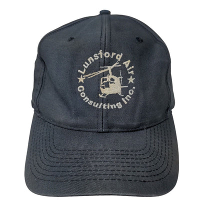 Lunsford Air Consulting Inc. Snapback Hat Blue One Size Embroidered 6 Panel
