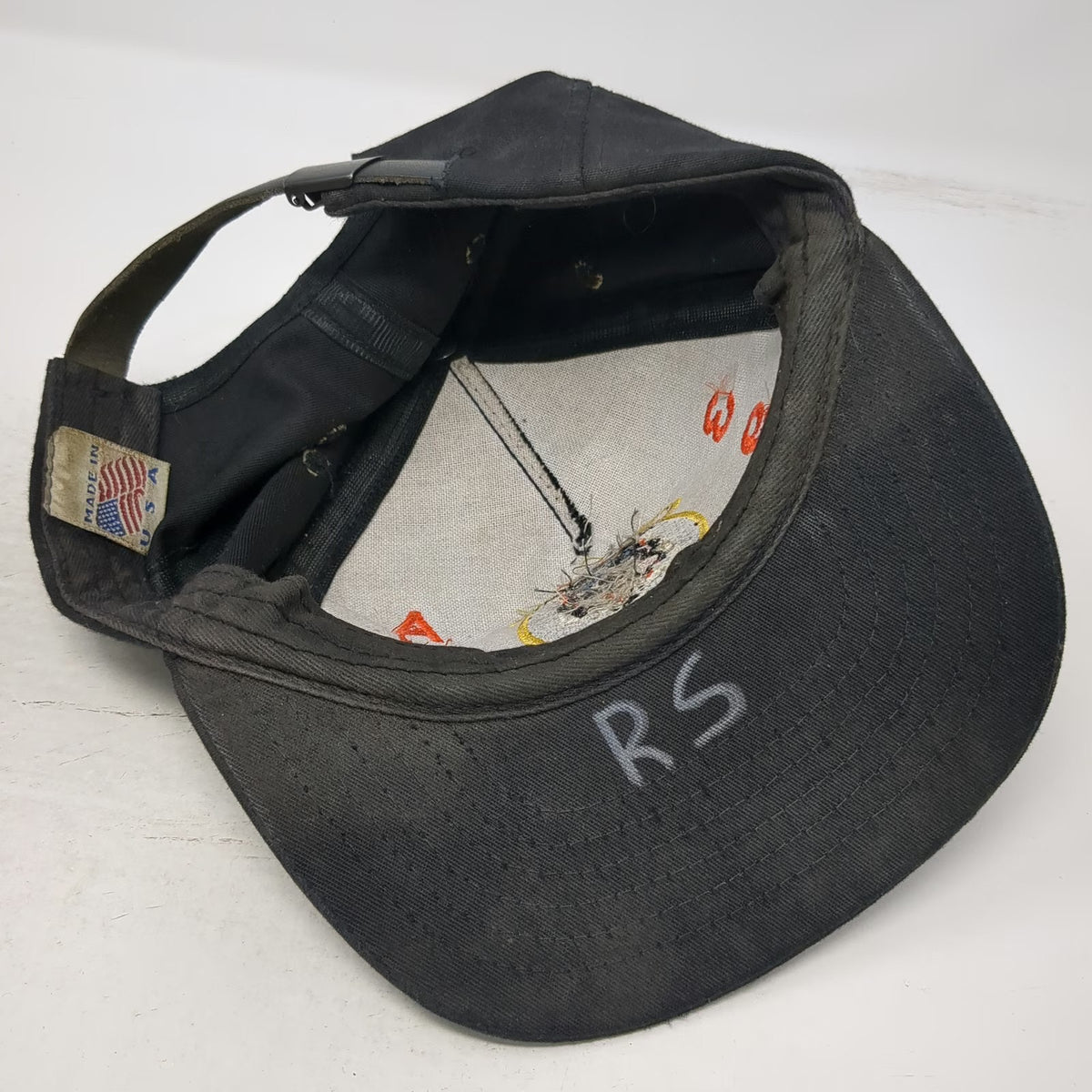Trucker Black Hat 391st Fighter Squadron Bold Tigers AMU Slideback USA Vintage