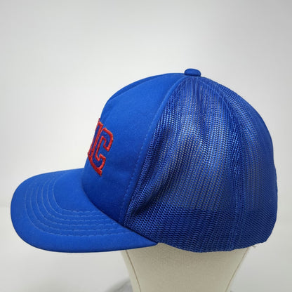 Mona GMC Trucker Hat Blue Red One Size Mesh Back Snapback Embroidered Logo