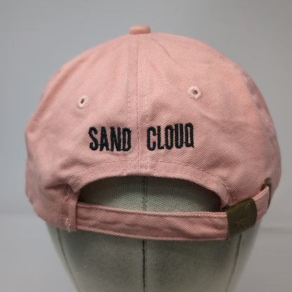 Sand Cloud Pink Baseball Cap OSFM 100% Cotton Shark Embroidery Adjustable Hat