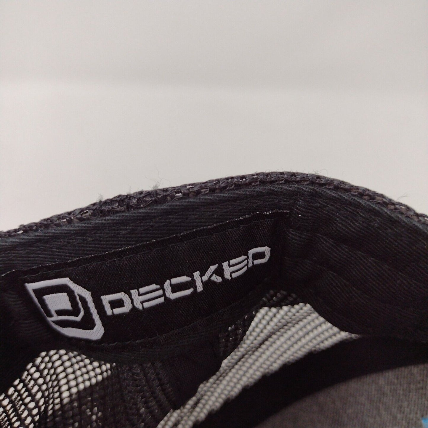 Decked Snapback Mesh Back Trucker Hat Gray OSFA Embroidered Colorblock