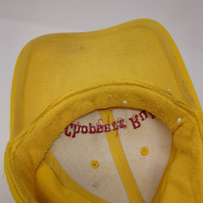 Chopperz Rule.com Fitted Hat Yellow S/M Embroidered 6 Panel Unifit Fahrenheit