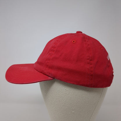 U.S. Kids Golf Strapback Hat Red Youth M/L Adjustable Embroidered