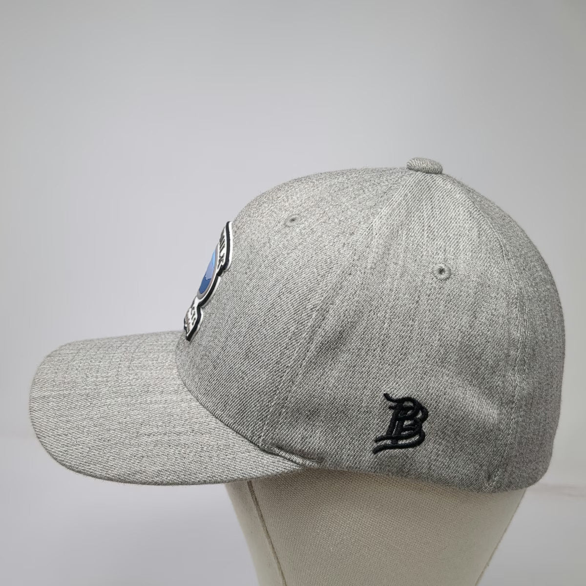 Branded Bills Baseball Cap Gray M Idaho Milk Products Patch Flexfit Fitted Hat