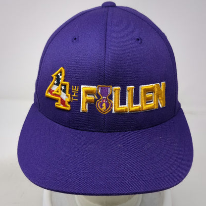 Cap America Baseball Cap Purple XL 4 The Fallen Purple Heart Flexfit Hat